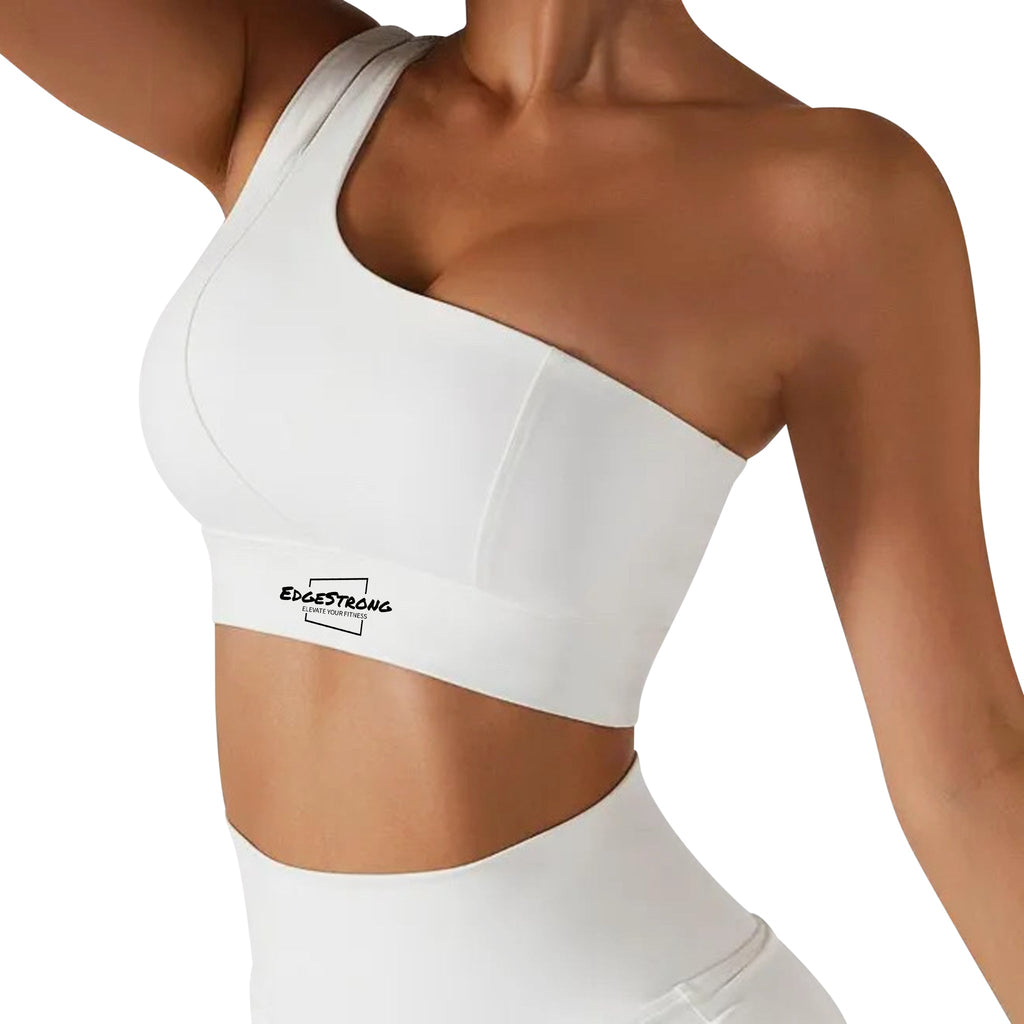 Double Strap One Shoulder Bra - EdgeStrong