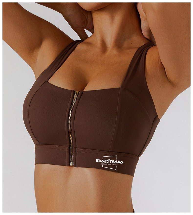 'Front Zip' Sports Bra - EdgeStrong