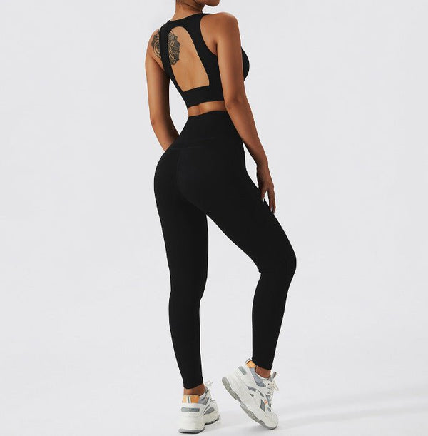 High Waisted Running Leggings with Pocket - EdgeStrong