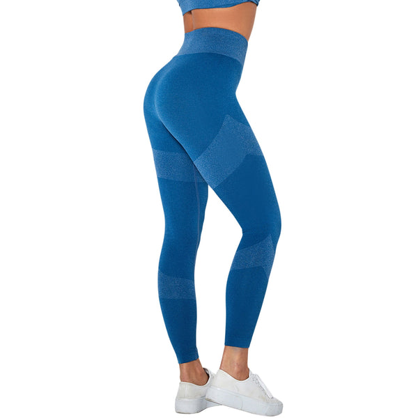 Shape Blue Seamless Knit Leggings - EdgeStrong